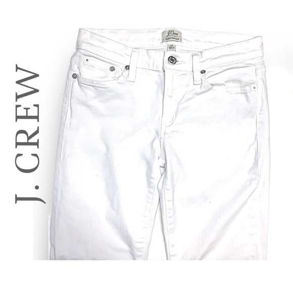 J CREW white skinny TOOTHPICK jeans size 25 - Picture 8 of 8
